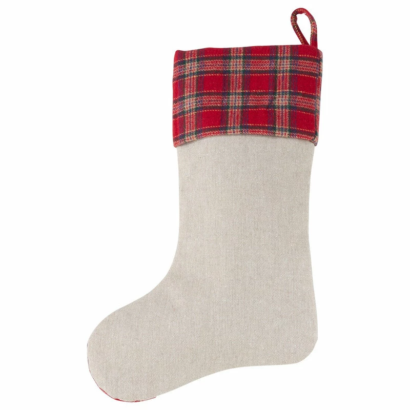 Best Sale βοΈ Fennco Styles Classic Holiday Decor π Christmas Stocking Holder, 16"x20", Natural Reindeer π 2 Best Sale βοΈ Fennco Styles Classic Holiday Decor π Christmas Stocking Holder, 16"x20", Natural Reindeer π - Image 2