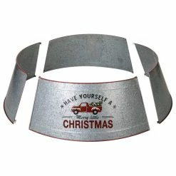Best deal 🥰 Glitzhome 40.5"D 🎄 Christmas Galvanized Metal Truck Tree Collar ❤️ -christmas decorations Sales a111068c02b4336b 5827 w800 h800 b1 p0
