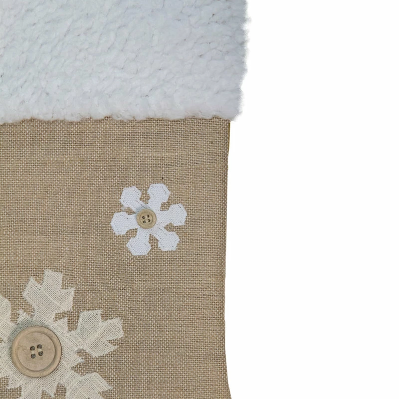 Top 10 ๐ Northlight Seasonal 20.5" Beige And Ivory Snowflake Embroidered ๐ Christmas Stocking ๐ 2 Top 10 ๐ Northlight Seasonal 20.5" Beige And Ivory Snowflake Embroidered ๐ Christmas Stocking ๐ - Image 2