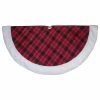 Best reviews of 🧨 Northlight Seasonal 60" Red And Green Plaid ❄ Christmas Tree 👗 Skirt With White Sherpa Trim 🛒