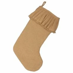 Coupon ✨ VHC Brand Festive Natural Burlap 11 X 20 Stocking 32251 🎁