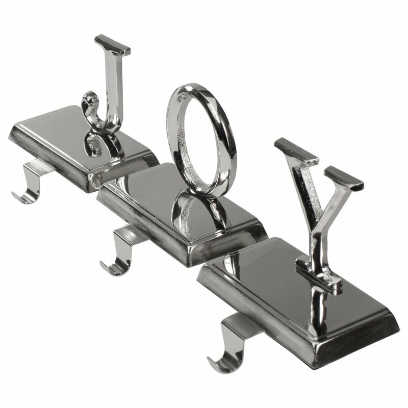 Promo ๐ฅ Northlight Seasonal 3-Piece Shiny Silver Beveled JOY ๐ Christmas Stocking Holders 5" ๐ 4 Promo ๐ฅ Northlight Seasonal 3-Piece Shiny Silver Beveled JOY ๐ Christmas Stocking Holders 5" ๐ - Image 4