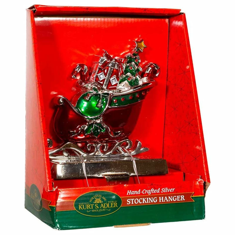 Discount ๐ Kurt S. Adler, Inc. Kurt Adler 7.3" Metal Sleigh Stocking Hanger ๐ 4 Discount ๐ Kurt S. Adler, Inc. Kurt Adler 7.3" Metal Sleigh Stocking Hanger ๐ - Image 4