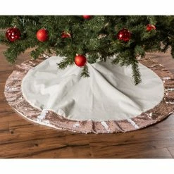 Promo 🛒 Design Imports Holiday Tree 👗 Skirt Cream Velvet With Champagne Sequin Border 🛒 -christmas decorations Sales ad017ab1019d1944 8549 w800 h800 b0 p0
