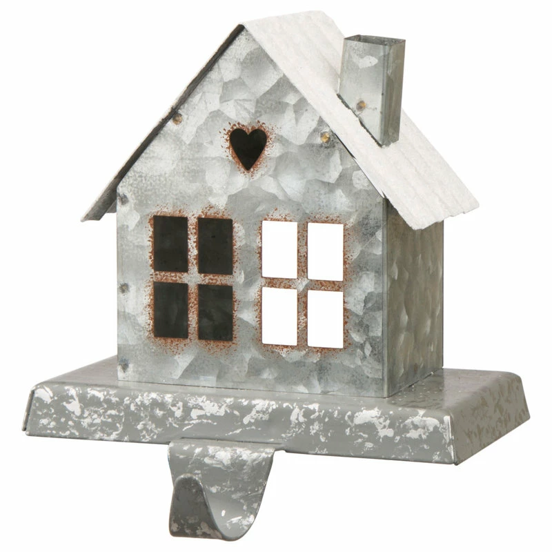 New ๐งจ Glitzhome 6" Galvanized House Stocking Holder, Set Of 2 โ 2 New ๐งจ Glitzhome 6" Galvanized House Stocking Holder, Set Of 2 โ - Image 2