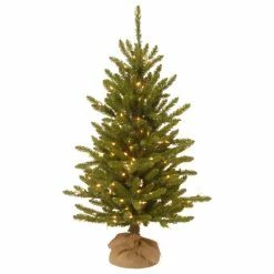 Best Sale ๐ National Tree Company 4' Kensington Burlap Tree With 150 Clear Lights โ๏ธ
