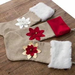 Outlet ๐ Fennco Styles Holiday 3D Poinsettia ๐ Christmas Hanging Stocking, 8"x19", Gold And Red ๐ 7 Outlet ๐ Fennco Styles Holiday 3D Poinsettia ๐ Christmas Hanging Stocking, 8"x19", Gold And Red ๐ -christmas decorations Sales bc8192ff0bda2be7 4745 w800 h800 b0 p0