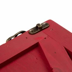 Flash Sale 🛒 Glitzhome 22"L Red Wooden Tree Collar ✔️ -christmas decorations Sales c1518f000f3cdc39 5309 w800 h800 b0 p0