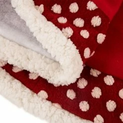 Cheap ⭐ Glitzhome 48" Fabric Pompom Tree 👗 Skirt ❤️ -christmas decorations Sales c75196850b8cda15 7527 w800 h800 b0 p0