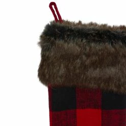 Outlet 🎁 Northlight Seasonal 19" Red And Black Buffalo Plaid 🎄 Christmas Stocking With Snowflake ✨ -christmas decorations Sales cc7173c300dbea0f 3771 w800 h800 b0 p0