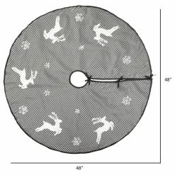 Cheap ❤️ Vickerman Company Vickerman 48" White/Black Check Reindeer Treeskirt 🥰 -christmas decorations Sales cf41b7580fa448a8 2640 w800 h800 b1 p0