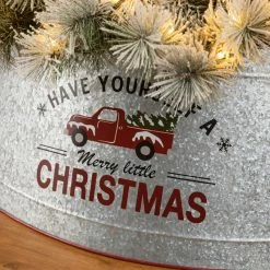 Best deal 🥰 Glitzhome 40.5"D 🎄 Christmas Galvanized Metal Truck Tree Collar ❤️ -christmas decorations Sales d5418f8a02b43368 5827 w800 h800 b0 p0