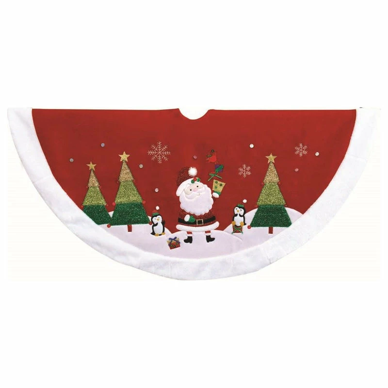 Best deal ๐ฅ Kurt S. Adler, Inc. Kurt Adler 48" Red, Green, And White Santa Applique Treeskirt โจ 1 Best deal ๐ฅ Kurt S. Adler, Inc. Kurt Adler 48" Red, Green, And White Santa Applique Treeskirt โจ