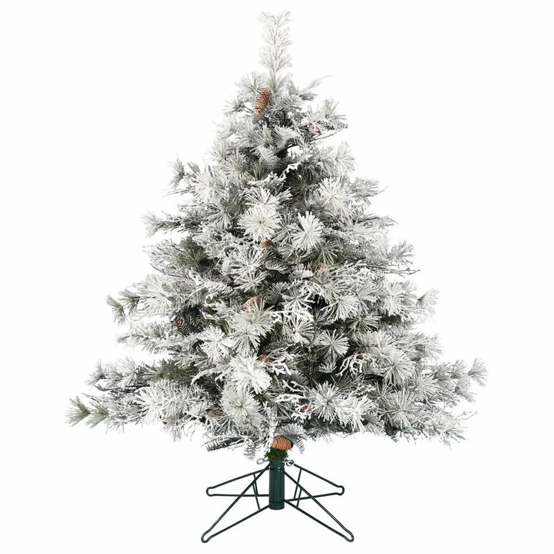 Outlet ๐ฅ Vickerman Company Flocked Cheshire Artificial โ Christmas Tree , Unlit, 6.5' X 59" ๐ 1 Outlet ๐ฅ Vickerman Company Flocked Cheshire Artificial โ Christmas Tree , Unlit, 6.5' X 59" ๐