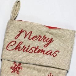 Best Sale 🔥 Northlight Seasonal 16" Burlap "Merry 🎁 Christmas" Santa Claus Embroidered 🎁 Christmas Stocking 🤩 -christmas decorations Sales e7c19dbd0b71e5bc 1041 w800 h800 b0 p0