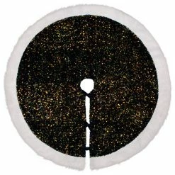 Brand new 😍 Glitzhome 48"D Navy Blue Sequin 🔔 Christmas Tree 👗 Skirt 🧨