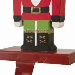 Discount 👏 Glitzhome 7" Wooden/Metal Nutcracker Stocking Holder, Set Of 2 🧨 -christmas decorations Sales ebe1495a0173d757 4740 w800 h800 b0 p0