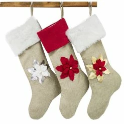 Outlet ๐ Fennco Styles Holiday 3D Poinsettia ๐ Christmas Hanging Stocking, 8"x19", Gold And Red ๐ 6 Outlet ๐ Fennco Styles Holiday 3D Poinsettia ๐ Christmas Hanging Stocking, 8"x19", Gold And Red ๐ -christmas decorations Sales f17182310bda2bd3 4724 w800 h800 b1 p0