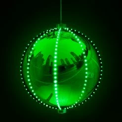 New π Alpine Corporation 13"H Indoor Hanging π Christmas Ball Decoration With Chasing LED Lights, Green π 19 New π Alpine Corporation 13"H Indoor Hanging π Christmas Ball Decoration With Chasing LED Lights, Green π -christmas decorations Sales fa91644903694b07 6477 w800 h800 b0 p0