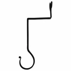 Promo 😀 Renovators Supply Manufacturing 🎄 Christmas Stocking Holder 10" H Black Wrought Iron Ram's Horn Stocking Hanger 🛒 -christmas decorations Sales fd512b9d0b58c823 7801 w800 h800 b1 p0