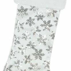 Best reviews of ✨ Northlight Seasonal 20.5" White/Silver Sequin Snowflake 🎄 Christmas Stocking W/Faux Fur Cuff 🛒