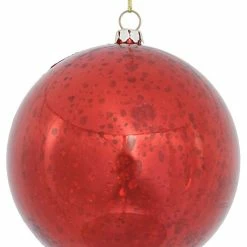 Top 10 🔔 Vickerman Company 4" Ball Mercury Finish Shiny Set, Of 6, Red 🌟