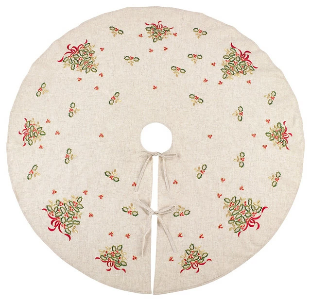 Promo ๐ Saro Lifestyle Embroidered Tree ๐ Skirt With ๐ Christmas Tree Design ๐ฅ 1 Promo ๐ Saro Lifestyle Embroidered Tree ๐ Skirt With ๐ Christmas Tree Design ๐ฅ