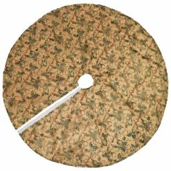 Top 10 ⌛ Fennco Styles Gold Accent 🎁 Christmas Holiday Tree 👗 Skirt, 48 Inch Round 🌟