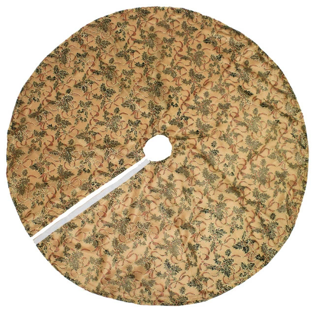 Top 10 โ Fennco Styles Gold Accent ๐ Christmas Holiday Tree ๐ Skirt, 48 Inch Round ๐ 1 Top 10 โ Fennco Styles Gold Accent ๐ Christmas Holiday Tree ๐ Skirt, 48 Inch Round ๐