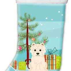 Flash Sale 🌟 The-store Merry 🔔 Christmas Tree Westie 🔔 Christmas Stocking BB4167CS ⌛