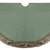Best Pirce 🎉 Northlight Seasonal 48" Green 🎅 Christmas Tree 👗 Skirt With Faux Fur Trim 😉