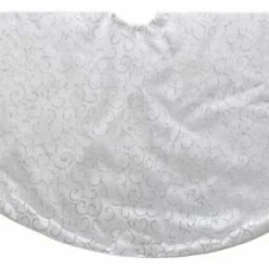 Top 10 🎁 Kurt S. Adler, Inc. Kurt Adler Silver Glitter Swirl Tree 👗 Skirt 🔔