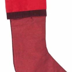 Discount 😉 Vickerman Company 8" X 19" Burgundy Frost Stocking 🛒