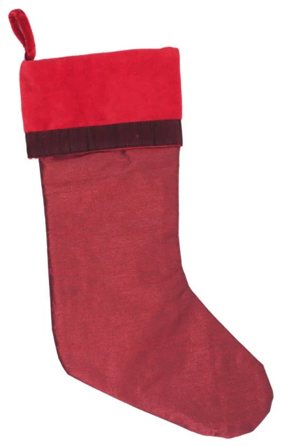 Discount ๐ Vickerman Company 8" X 19" Burgundy Frost Stocking ๐ 1 Discount ๐ Vickerman Company 8" X 19" Burgundy Frost Stocking ๐