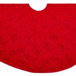 Coupon 🛒 Kurt S. Adler, Inc. Kurt Adler 54" Red Jacquard Dupion Poinsettia Tree 👗 Skirt 🛒