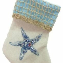 Best deal 🥰 December Diamonds Starfish Blue Jewels 🔔 Christmas Stocking Ornament 6.25 Inches ⭐