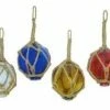 Flash Sale ⭐ Mary B Decorative Art MB Japanese Glass Fishing Floats Assorted Colors Fishing Net Buoys Set Of 6 ⌛