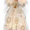 Cheap 💯 Kurt S. Adler, Inc. UL 10-Light 12" Ivory And Gold Angel Treetop 😉