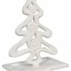 New 🔔 Young's White Filigree Tree With Star Stocking Holder Hanger Metal 😀