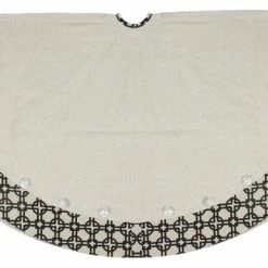 Buy 🎁 Northlight Seasonal 54" Glamour Time Black And Beige Rhinestone 🎁 Christmas Tree 👗 Skirt 🧨