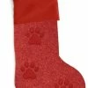 New 👏 Sparkles Home Luminous Paw Print Rhinestone Stocking ⌛