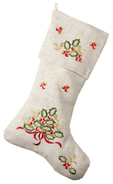 Promo โค๏ธ Fennco Styles Embroidered Holly Design Decorative Linen Blend ๐
Christmas Stocking ๐ 1 Promo โค๏ธ Fennco Styles Embroidered Holly Design Decorative Linen Blend ๐
Christmas Stocking ๐