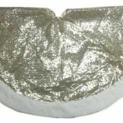 Flash Sale 🔔 Northlight Seasonal 47.2" Glided White 🎁 Christmas Glamour Gold And White 🎁 Christmas Tree 👗 Skirt ❤️