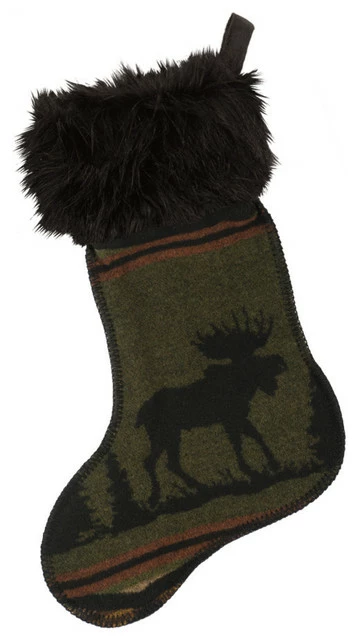 New โ Wooded River Inc Moose 1 ๐ Christmas Stocking Sock โจ 1 New โ Wooded River Inc Moose 1 ๐ Christmas Stocking Sock โจ