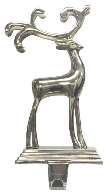 Outlet ✔️ Kurt S. Adler, Inc. Kurt Adler Silver Reindeer Stocking Hanger 🎁 1 Outlet ✔️ Kurt S. Adler, Inc. Kurt Adler Silver Reindeer Stocking Hanger 🎁
