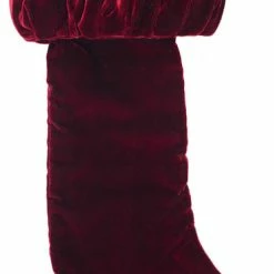 Outlet 🛒 Vickerman Company 8x19" Plush Wine Velvet Stocking 💯