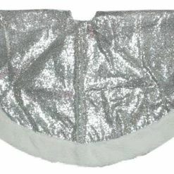 Buy ⌛ Northlight Seasonal 47.2" Winter's Beauty Sparkling Silver And White 🎄 Christmas Tree 👗 Skirt ✨
