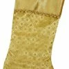 Outlet 🎉 Northlight Seasonal 20.5" Gold Glitter Star Print 🎄 Christmas Stocking ⌛