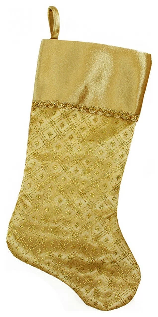 Outlet ๐ Northlight Seasonal 20.5" Gold Glitter Star Print ๐ Christmas Stocking โ 1 Outlet ๐ Northlight Seasonal 20.5" Gold Glitter Star Print ๐ Christmas Stocking โ