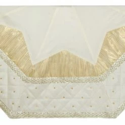 Flash Sale ⌛ Kurt S. Adler, Inc. 52" Ivory Treeskirt With Quilted Border 🛒